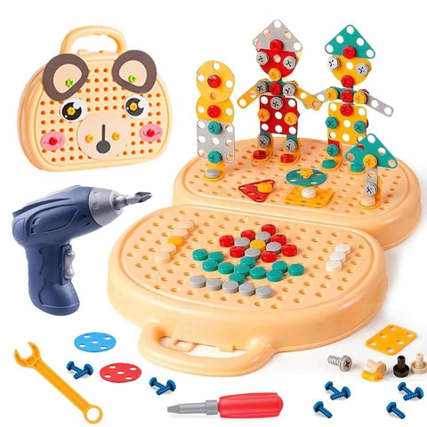 Building Toy With Creative Mosaic Drill Set 203 Pcs - EKT4075
