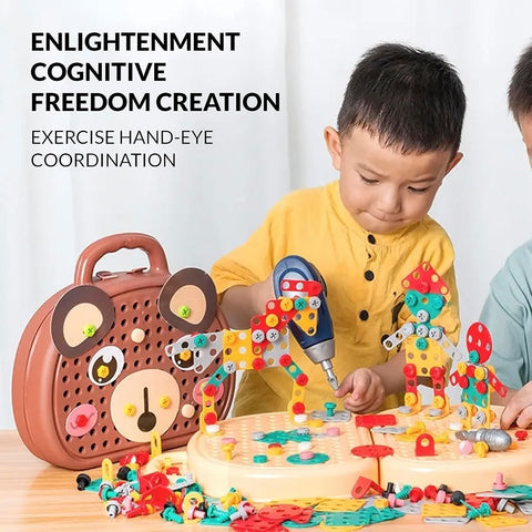 Building Toy With Creative Mosaic Drill Set 203 Pcs - EKT4075