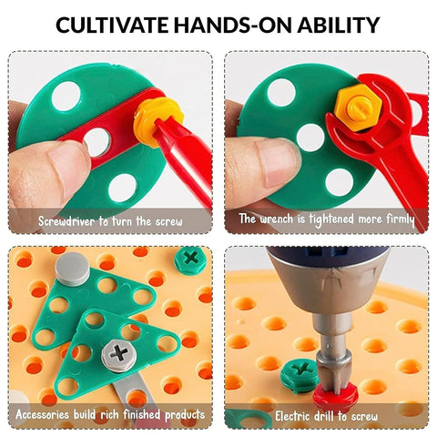 Building Toy With Creative Mosaic Drill Set 203 Pcs - EKT4075