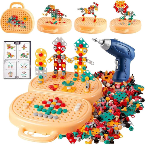 Building Toy With Creative Mosaic Drill Set 203 Pcs - EKT4075