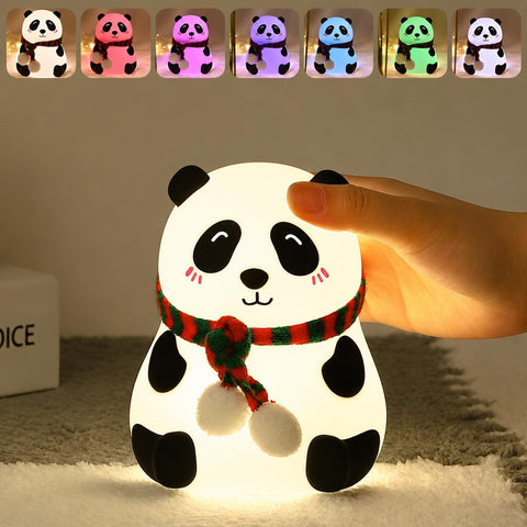 Panda Night Light For Kids 7 Color LED Changing Lamp - EKT4078