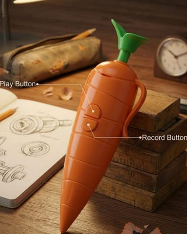 60 Second Carrot Voice Recorder Ballpoint Pen - EKT4079