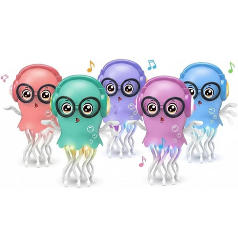 Dancing Jellyfish Toy with Light Up Musical and 360 Degree Rotating Tentacles - EKT4080