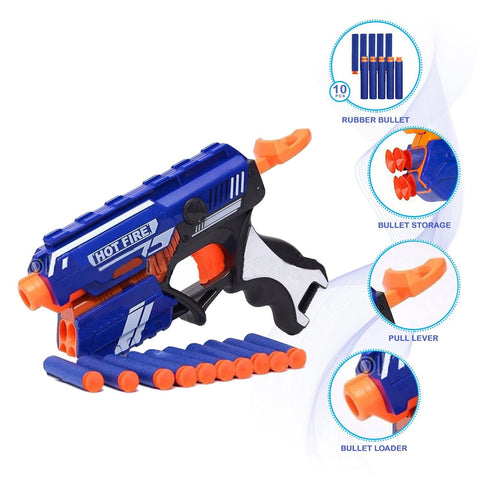 Braintastic Blaze Storm Toy Gun with Safe Foam Bullets - EKT4081