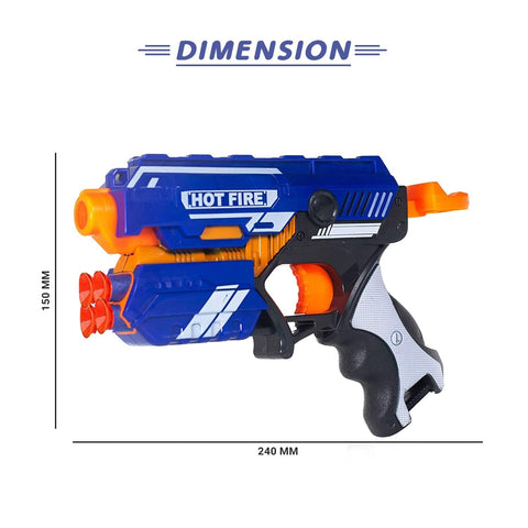 Braintastic Blaze Storm Toy Gun with Safe Foam Bullets - EKT4081