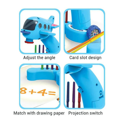 Kids Plane Projector With 3 Slides - EKT4083
