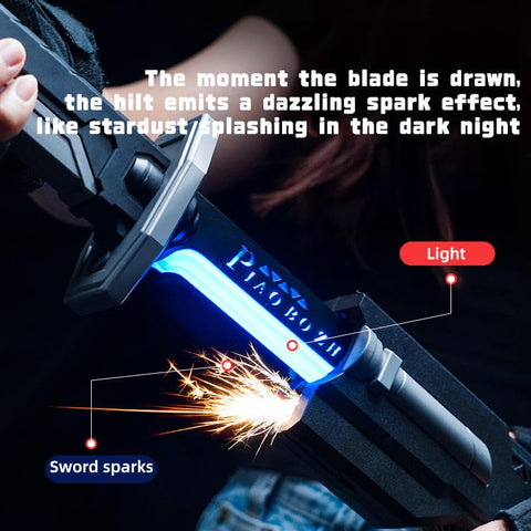 65 Cm LED Spark Sword with Sound and Fog - EKT4085