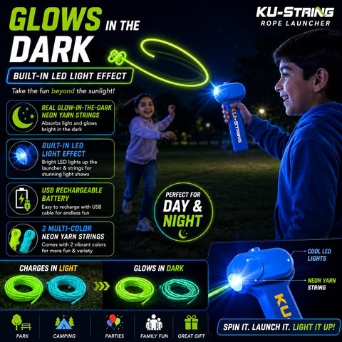Glow String Rope Launcher toy - EKT4089