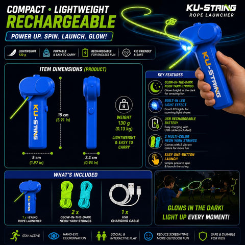 Glow String Rope Launcher toy - EKT4089