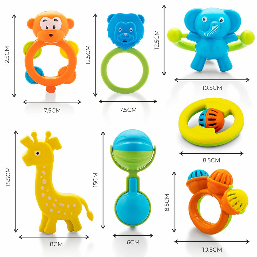 Houseful Rattle Set of 7 for Infants - EKT4091