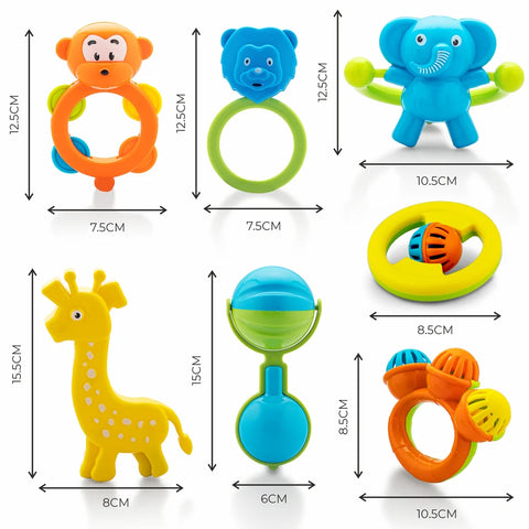 Houseful Rattle Set of 7 for Infants - EKT4091