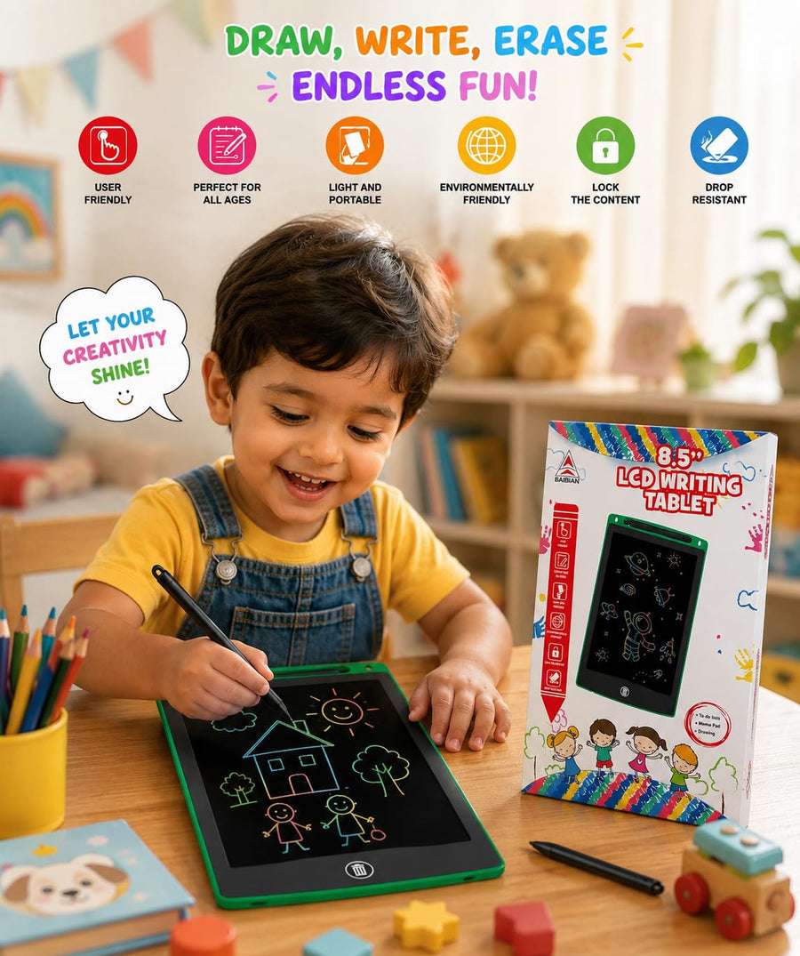 8.5 Inch LCD Writing Tablet with Lock & Erase Function - EKT4093