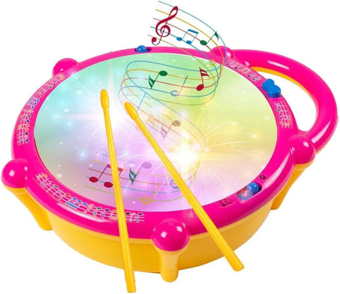 Musical Flash Electronic Drum with Lights and Sounds - EKT4094
