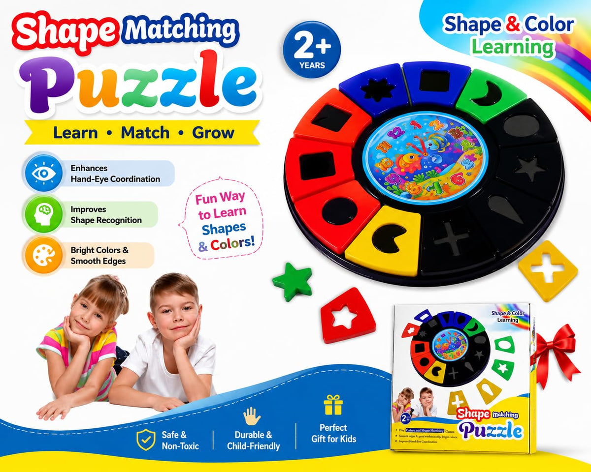 Shape Learning and Matching Puzzle for Kids - EKT4095