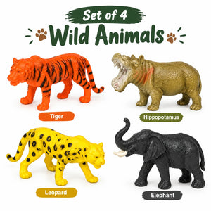Wild Animals Toys Set of 4 - EKT4098