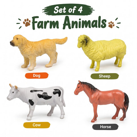 Farm Animals Toys Set of 4 - EKT4099