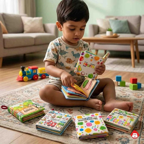 Early Education Cloth Book for Kids Pack of 6 Level 01 - EKT4114