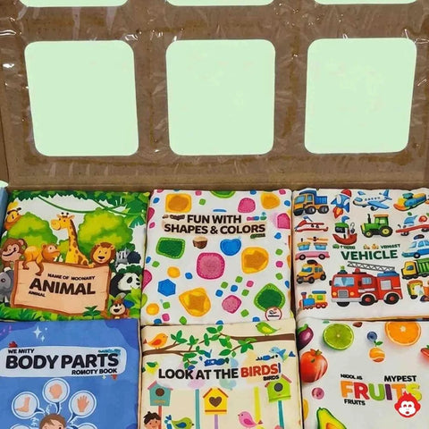 Early Education Cloth Book for Kids Pack of 6 Level 01 - EKT4114
