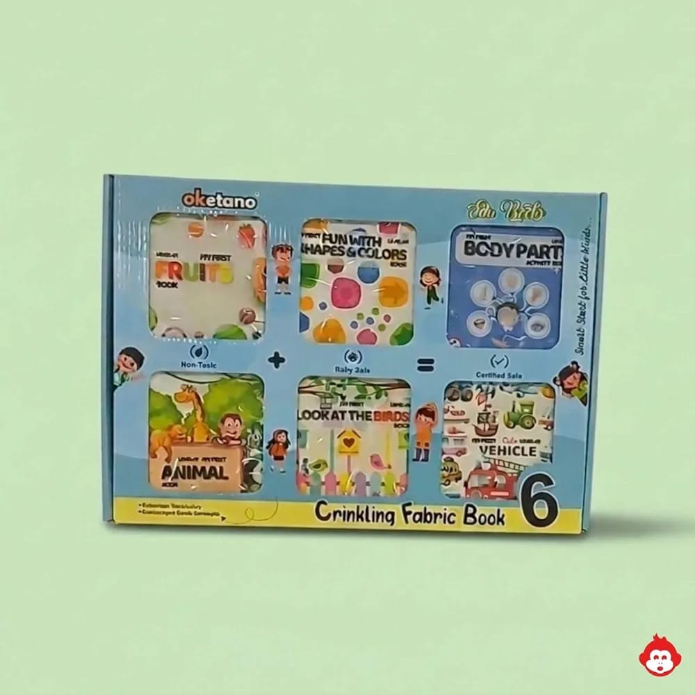 Early Education Cloth Book for Kids Pack of 6 Level 01 - EKT4114
