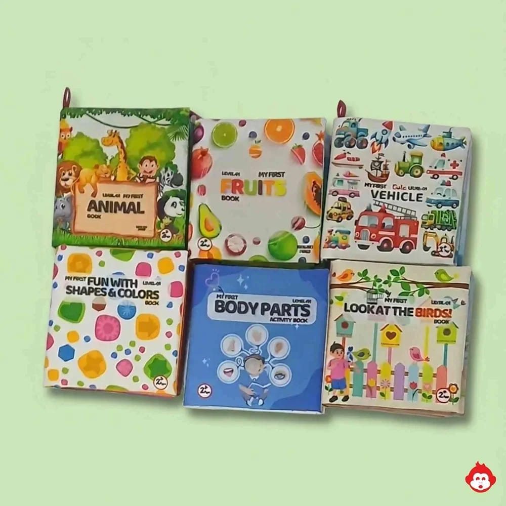 Early Education Cloth Book for Kids Pack of 6 Level 01 - EKT4114