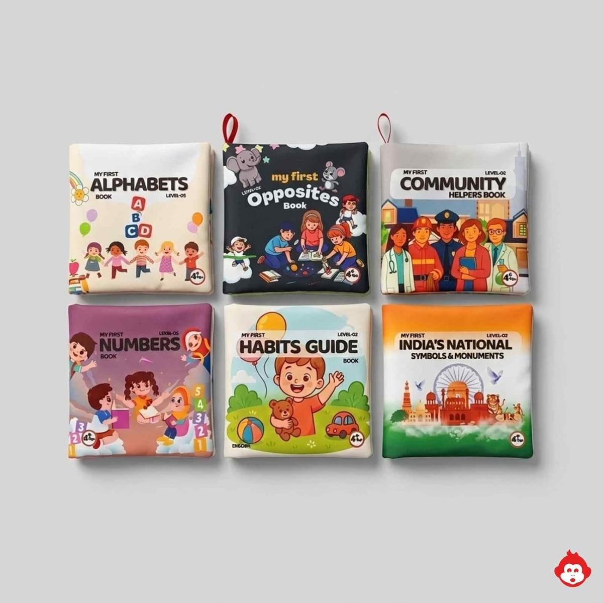 Early Education Cloth Book for Kids Pack of 6 Level 02 - EKT4115