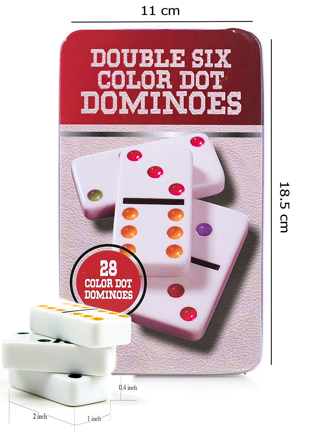 Double Six Color Dot Dominoes - EKT4119