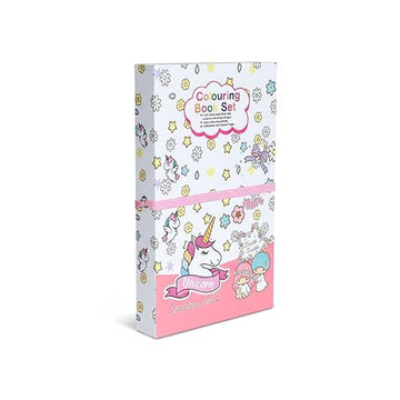 3 Fold Kids Coloring & Scratch Book Set Unicorn - EKT4120