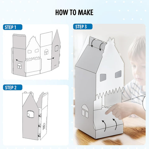 DIY 3D Coloring Kit Whimsy Monster House - EKT4124
