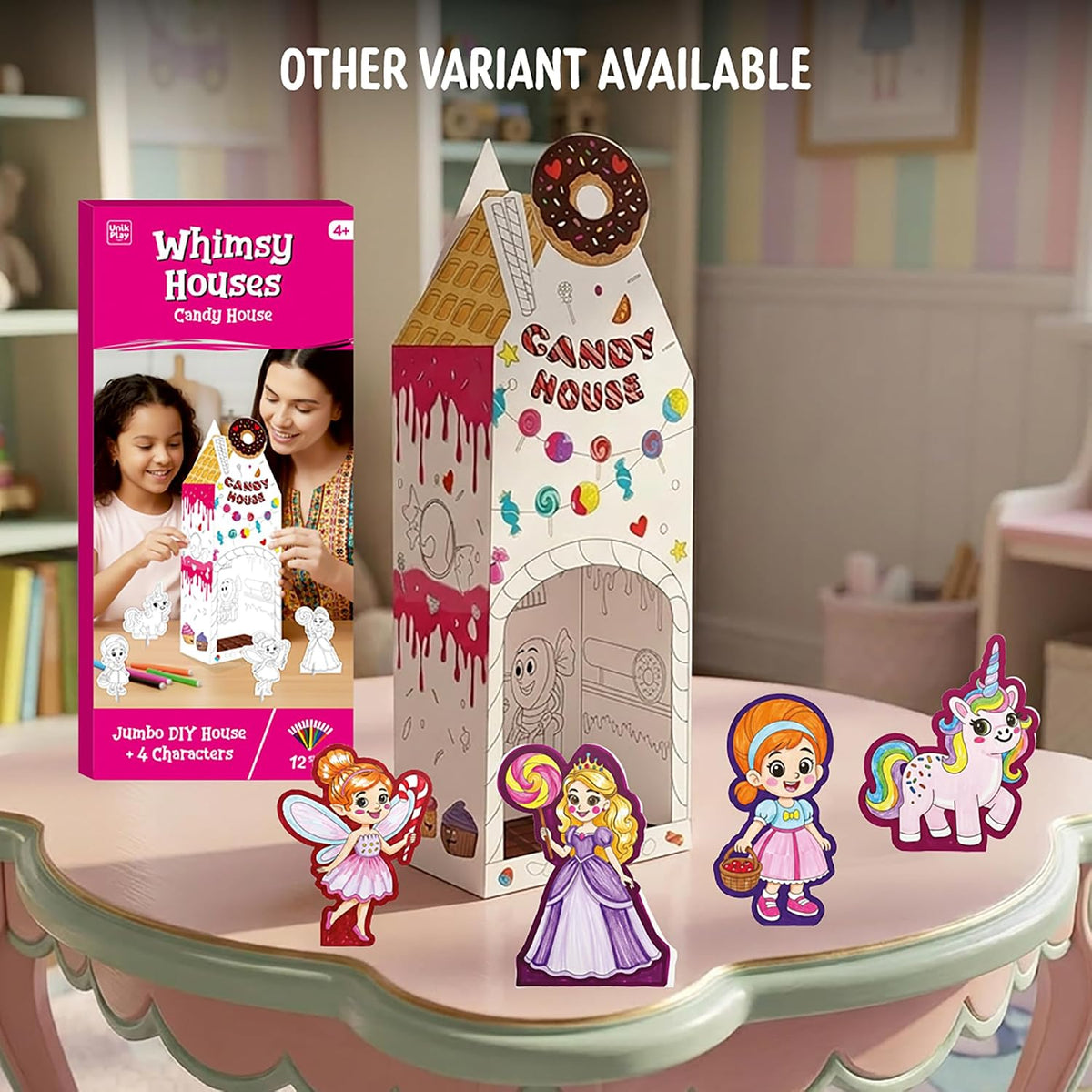 DIY 3D Coloring Kit Whimsy Monster House - EKT4124
