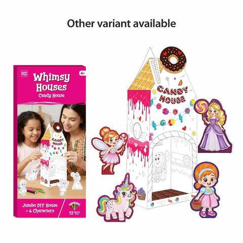 DIY 3D Coloring Kit Whimsy Monster House - EKT4124