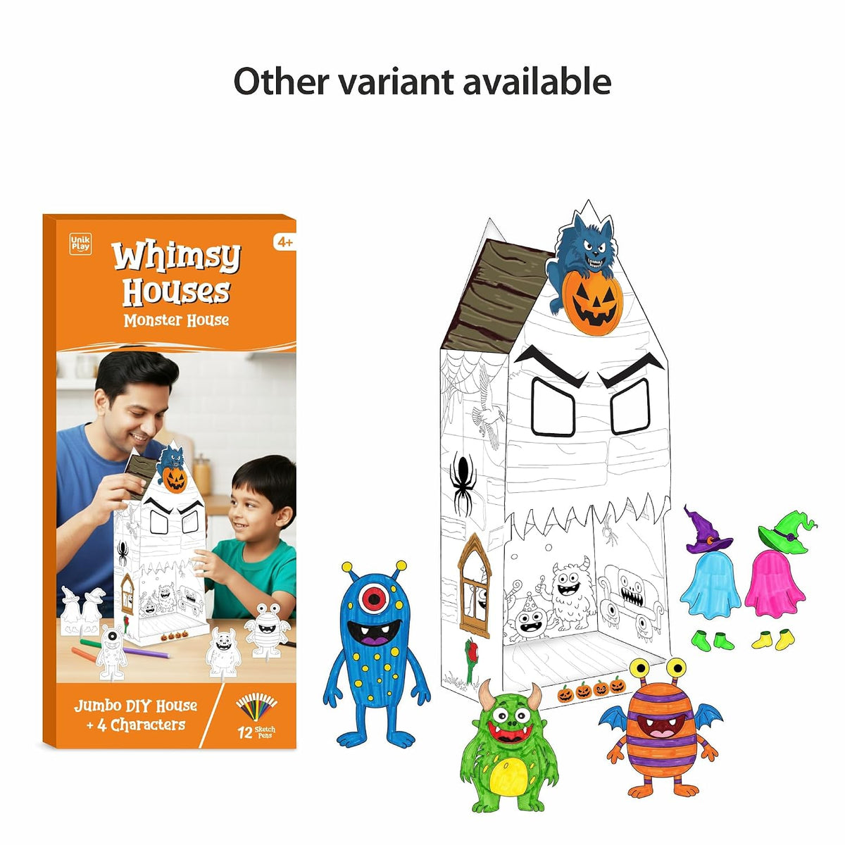 DIY 3D Coloring Kit Whimsy Candy House - EKT4125