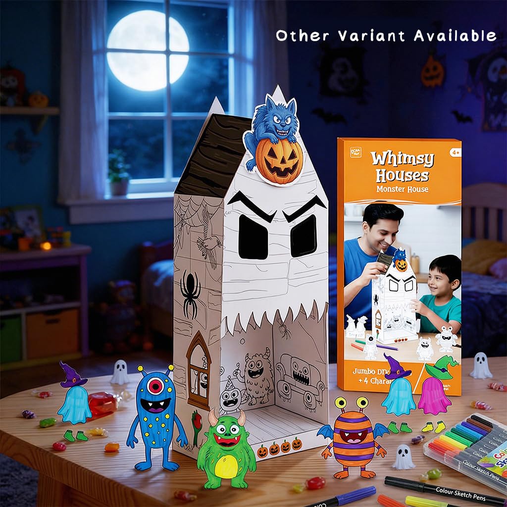 DIY 3D Coloring Kit Whimsy Candy House - EKT4125