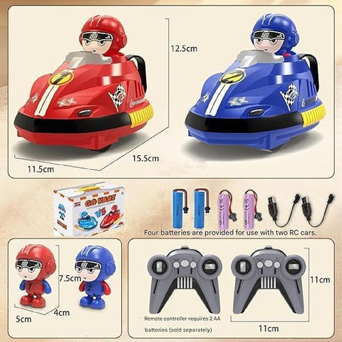 2 Player Go Kart RC Bumper Car Game for Kids - EKT4128