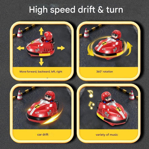 2 Player Go Kart RC Bumper Car Game for Kids - EKT4128