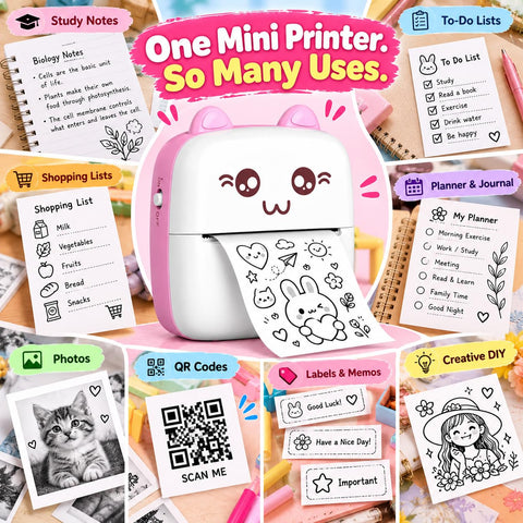Mini Pocket Instant Thermal Printer Bluetooth Wireless - EKT4129