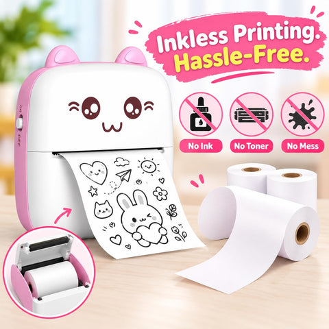Mini Pocket Instant Thermal Printer Bluetooth Wireless - EKT4129