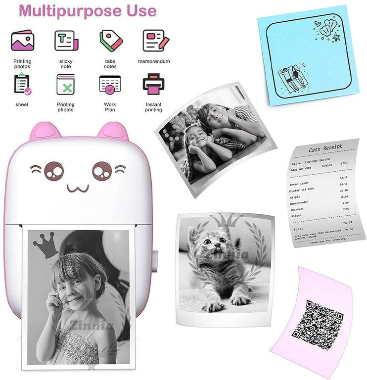 Mini Pocket Instant Thermal Printer Bluetooth Wireless - EKT4129