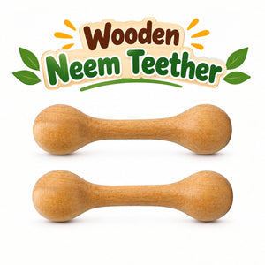 Toddler Wooden Neem Teether 1 Pcs - EKT4131