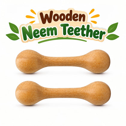 Toddler Wooden Neem Teether 1 Pcs - EKT4131