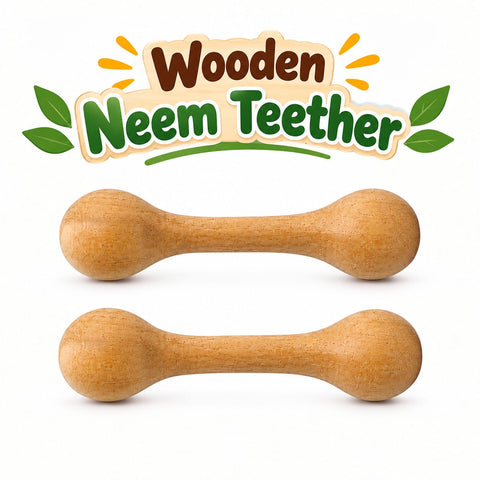 Toddler Wooden Neem Teether 1 Pcs - EKT4131