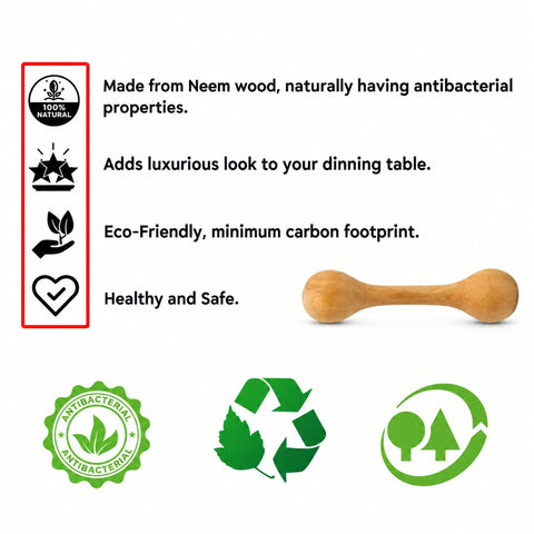 Toddler Wooden Neem Teether 1 Pcs - EKT4131