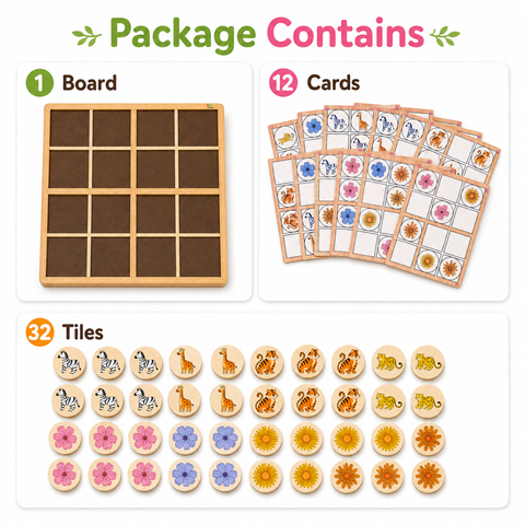 SUDOKU GAME ANIMALS AND FLOWERS - EKW0222