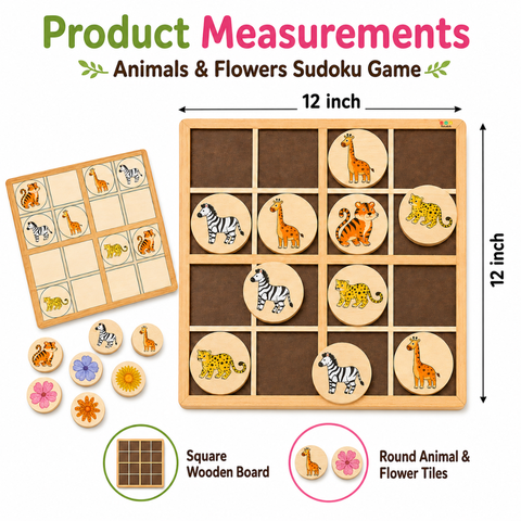 SUDOKU GAME ANIMALS AND FLOWERS - EKW0222