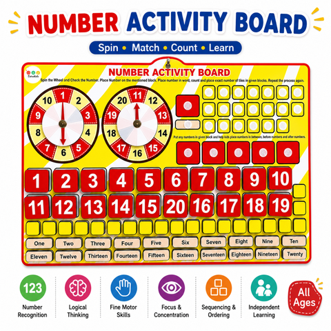 Number activity Velcro chart - EKW0257