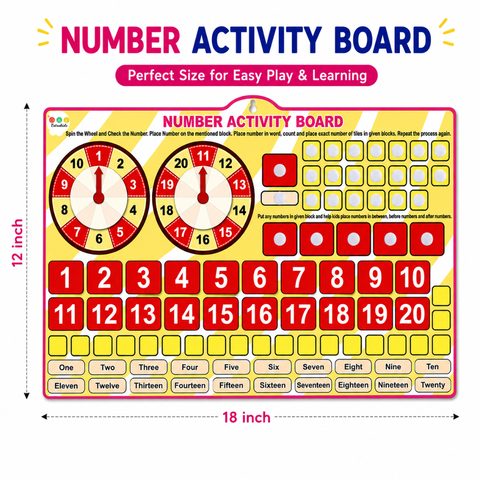 Number activity Velcro chart - EKW0257