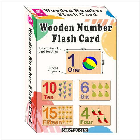 Wooden Flash Cards - Numbers - EKW0272