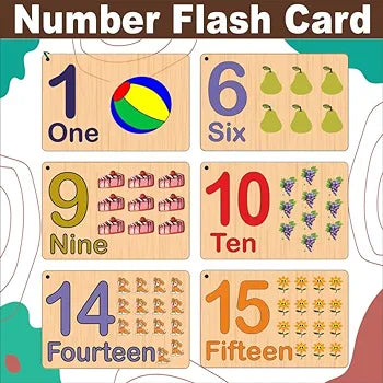 Wooden Flash Cards - Numbers - EKW0272