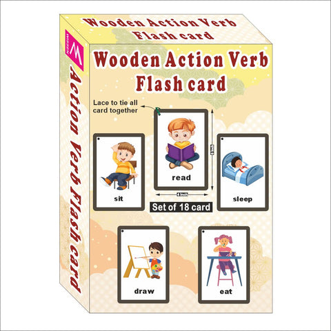 Wooden Flash Cards - Action Verb - EKW0273
