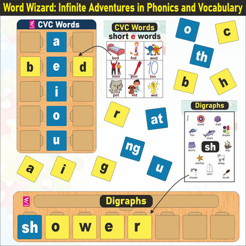 Wooden Word Wizard Game - EKW0275