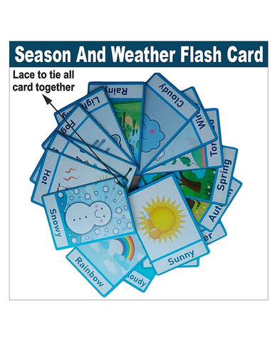 Wooden Flash Cards - Season And Weather - EKW0279